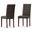 Acadian Parson Dining Chair Set of 2 In Distressed Brown