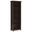 Acadian Solid Wood 5 Shelf Bookcase In Brunette Brown