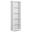 Acadian Solid Wood 5 Shelf Bookcase In White