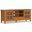 Acadian Solid Wood 60 Inch TV Media Stand In Light Golden Brown