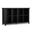 Acadian Solid Wood 8 Cube Storage Sofa Table In Black