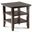 Acadian Solid Wood End Table In Brunette Brown