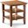 Acadian Solid Wood End Table In Light Golden Brown