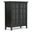 Acadian Solid Wood Medium Storage Cabinet In Black