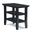 Acadian Solid Wood Narrow Side Table In Black