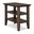 Acadian Solid Wood Narrow Side Table In Farmhouse Brown