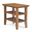 Acadian Solid Wood Narrow Side Table In Light Golden Brown