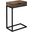 Accent Table In Brown Reclaimed Wood Look With Black Drawer