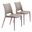 Ace Dining Chair Set of 2 In Brown and Walnut