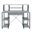 Acme Amiel Music Recording Studio Desk In Faux Concrete And Black