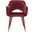 Acme Applewood Accent Chair In Bordeaux Red Velvet and Gold
