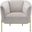 Acme Carlson Accent Chair In Beige Velvet and Chrome
