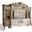 Acme dresden entertainment center in gold patina 91330
