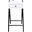 Acme Fierce Side Table With Usb Charging Dock In White And Black
