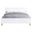 Acme Gaines Eastern King Bed In White High Gloss Finish