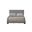 Acme Leandros Queen Bed In Light Gray Fabric