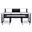 Acme Megara Music Desk In White And Black Finish