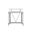 Acme Nypho Writing Desk In Antique White And Black Finish