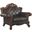 Picardy Chair With 1 Pillow In Dark Brown