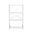 Acme Tennos Bookshelf In White And Chrome Finish