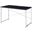 Acme Tennos Writing Desk In Black And Chrome Finish