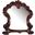 Acme Vendome Landscape Mirror with Intricate Details in Cherry