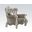 Versailles Chair With 2 Pillows In White