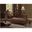 Acme Versailles Chaise in L.Brown PU and Cherry Oak