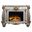 Acme Versailles Fireplace In Antique Platinum Finish