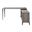 Zakwani 65 Inch Writing Desk In Gray Oak And Black Finish