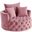 Acme Zunyas Accent Chair With Swivel In Pink Velvet