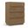Adagio Solid Wood and Oak Veneer Chest In Brown