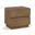 Adagio Solid Wood and Oak Veneer Nightstand In Brown