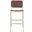 Adah Leather Bar Stool in Cognac
