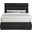 Adam Boucle Fabric Full Bed In Black