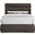 Adam Boucle Fabric Full Bed In Brown