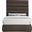 Adam Boucle Fabric Full Bed In Brown