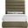 Adam Boucle Fabric Full Bed In Olive