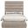 Adam Chenille Fabric Full Bed In Beige Chenille