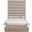 Adam Chenille Fabric Full Bed In Beige Chenille