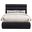 Adam Chenille Fabric Full Bed In Black