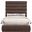 Adam Chenille Fabric Full Bed In Brown