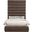 Adam Chenille Fabric Full Bed In Brown