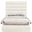 Adam Chenille Fabric Full Bed In Cream Chenille