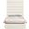 Adam Chenille Fabric Full Bed In Cream Chenille