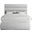 Adam Linen Textured Fabric Full Bed In Grey Linen