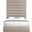 Adam Linen Textured Fabric Queen Bed In Beige Linen