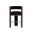Adamina Barstool In Abbington Black and Hobbes Night