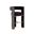 Adamina Barstool In Abbington Black and Hobbes Night
