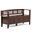 Adams Solid Wood Entryway Storage Bench In Rustic Medium Brown